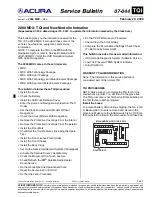 Preview for 1 page of Acura MDX 2008 Service Bulletin