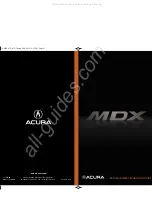 Preview for 1 page of Acura MDX 2014 Manual