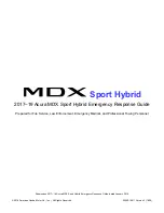 Preview for 1 page of Acura MDX SPORT HYBRID 2017 Emergency Response Manual