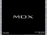 Preview for 1 page of Acura MDX Sport Hybrid 2018 Owner'S Manual