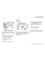 Предварительный просмотр 74 страницы Acura NSX 2000 Owner'S Manual