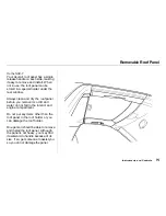 Предварительный просмотр 78 страницы Acura NSX 2000 Owner'S Manual