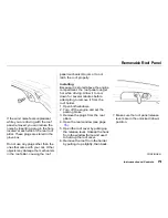 Предварительный просмотр 82 страницы Acura NSX 2000 Owner'S Manual