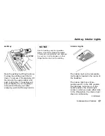 Предварительный просмотр 90 страницы Acura NSX 2000 Owner'S Manual