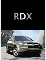 Acura RDX 2007 Specfications preview