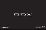 Acura RDX 2019 Owner'S Manual preview