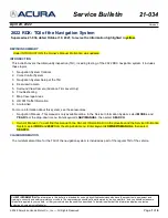 Acura RDX 2022 Service Bulletin предпросмотр