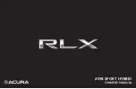 Acura RLX 2018 SPORT HYBRID Owner'S Manual preview