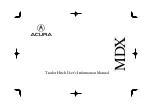 Acura Trailer Hitch User'S Information Manual preview