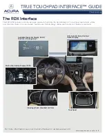 Acura True Touchpad Interface Manual preview