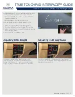 Предварительный просмотр 28 страницы Acura True Touchpad Interface Manual