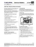 Preview for 1 page of Acura TSX2008 Service Bulletin