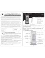 AcuRite 00592W2 Instruction Manual предпросмотр