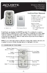 Preview for 1 page of AcuRite 00609SB User Manual