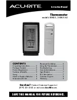 Preview for 1 page of AcuRite 00831A2 Instruction Manual