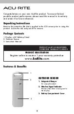 Preview for 2 page of AcuRite 01136 Instruction Manual