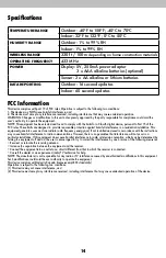 Предварительный просмотр 14 страницы AcuRite 01201 Instruction Manual