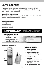 Preview for 2 page of AcuRite 02007 Instruction Manual