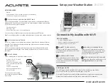 Preview for 1 page of AcuRite 06101M Quick Setup Manual