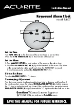 AcuRite 15607 Instruction Manual preview