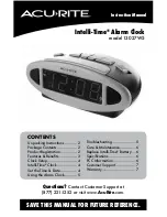 Preview for 1 page of AcuRite Intelli-Time 13027W5 Instruction Manual