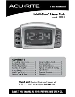 Preview for 1 page of AcuRite Intelli-Time 13030 Instruction Manual