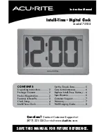 Preview for 1 page of AcuRite Intelli-Time 75102 Instruction Manual