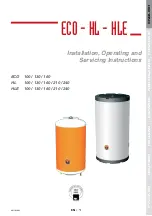 Preview for 1 page of ACV ECO Installation, Operating And Servicing Instruction