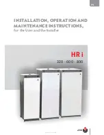 Предварительный просмотр 1 страницы ACV HR i 320 Installation, Operation And Maintenance Instructions