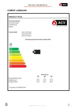 Предварительный просмотр 5 страницы ACV Smart Green 130 Installation Operation & Maintenance