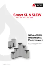 Preview for 1 page of ACV Smart SL 100 Installation Operation & Maintenance