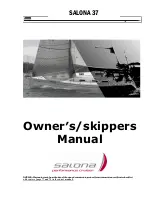 Preview for 1 page of AD Boats Salona 37 Owner'S Manual