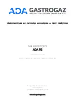 ADA GASTROGAZ ADA FG 11R Operating Manual preview