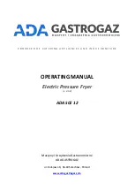 ADA GASTROGAZ ADA SCE 12 Operating Manual preview