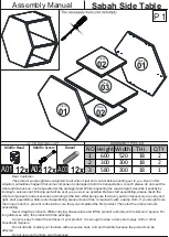 Ada Home Décor Sabah Side Table Assembly Manual preview