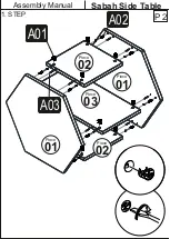 Preview for 2 page of Ada Home Décor Sabah Side Table Assembly Manual