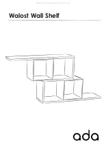 Ada Home Décor Walost Wall Shelf Assembly Instructions Manual preview