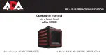 ADA INSTRUMENTS ADA CUBE Operating Manual preview