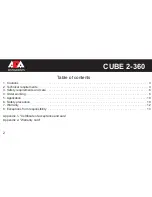 Preview for 2 page of ADA INSTRUMENTS CUBE 2-360 Operating Manual