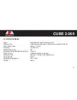 Preview for 5 page of ADA INSTRUMENTS CUBE 2-360 Operating Manual