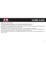 Preview for 7 page of ADA INSTRUMENTS CUBE 2-360 Operating Manual