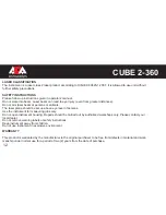 Preview for 12 page of ADA INSTRUMENTS CUBE 2-360 Operating Manual