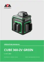 ADA INSTRUMENTS CUBE 360-2V GREEN Operating Manual preview