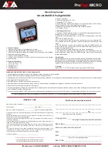 ADA INSTRUMENTS ProDigit MICRO Operating Manual preview