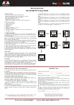 Preview for 1 page of ADA INSTRUMENTS ProDigit RUMB Operating Manual