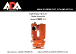 ADA INSTRUMENTS PROF X2 Operating Manual preview