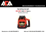 Preview for 2 page of ADA INSTRUMENTS ROTARY 500 HV SERVO Operating Manual