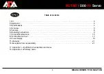 Preview for 3 page of ADA INSTRUMENTS ROTARY 500 HV SERVO Operating Manual