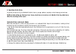 Preview for 10 page of ADA INSTRUMENTS ROTARY 500 HV SERVO Operating Manual