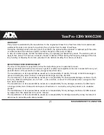 Предварительный просмотр 17 страницы ADA INSTRUMENTS TemPro 1600 Operating Manual